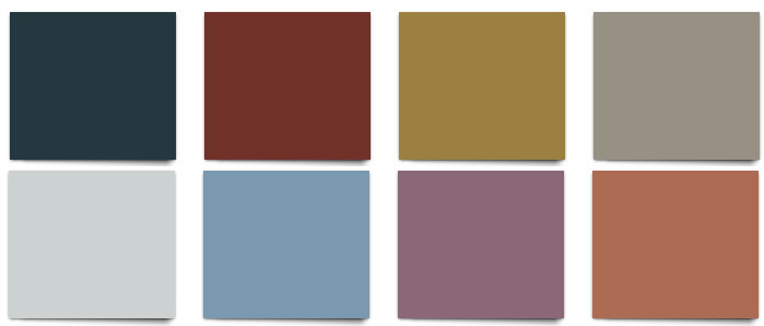 Interior & Exterior Colors Chart