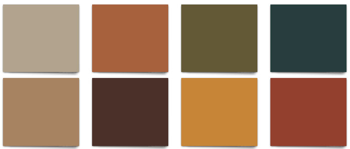 Interior & Exterior Colors Chart