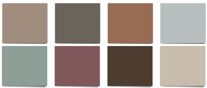 Interior & Exterior Colors Chart