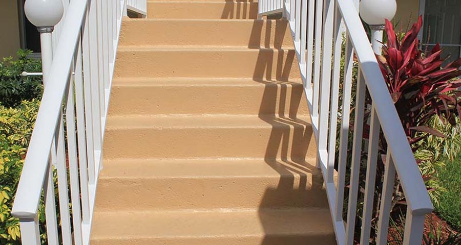 Exterior Stairs Painted