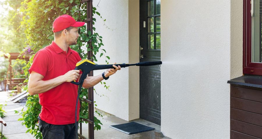 Exterior Wall Pressure Wash